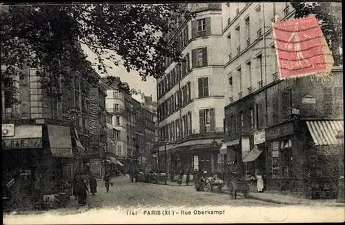 Ak Paris XI, Rue Oberkampf