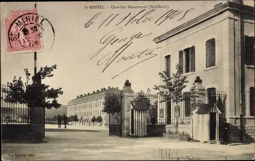 Ak Saint Mihiel Meuse, Quartier Senarmont , Artillerie