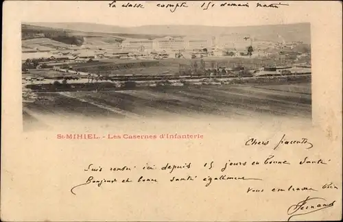 Ak Saint Mihiel Meuse, Les Casernes d Infanterie