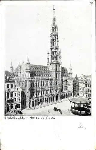 Ak Bruxelles Brüssel, Hotel de Ville