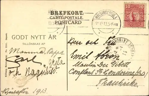 Ak Hälsingborg Helsingborg Schweden , Torget, Denkmal, Turm, Kreuzungsansicht