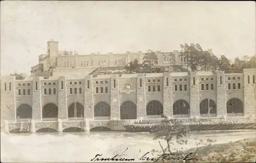 Foto Ak Trollhättan Schweden, Wasserkraftwerk