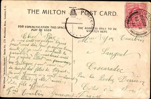 Ak Kanalinsel Guernsey, Castle Cornet, Meeransicht, Schloss