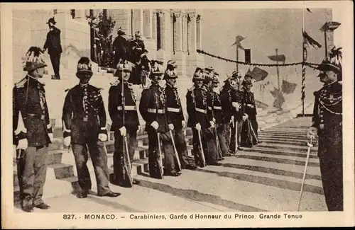 Ak Monaco, Carabiniers, Garde d'Honneur du Prince, Grande Tenue, Ehrengarde
