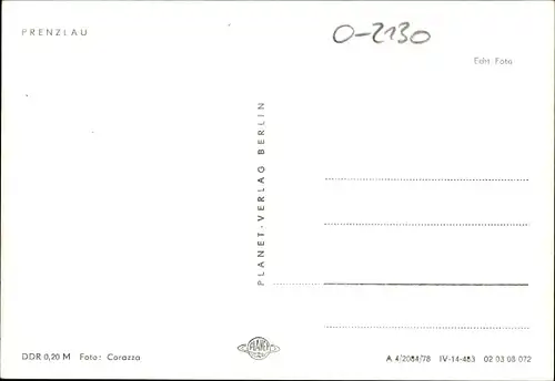 Ak Prenzlau in der Uckermark, Mitteltorturm, Außenansicht