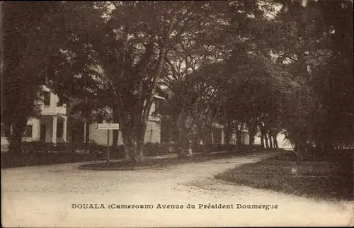 Ak Douala Duala Kamerun, Avenue du President Doumergue