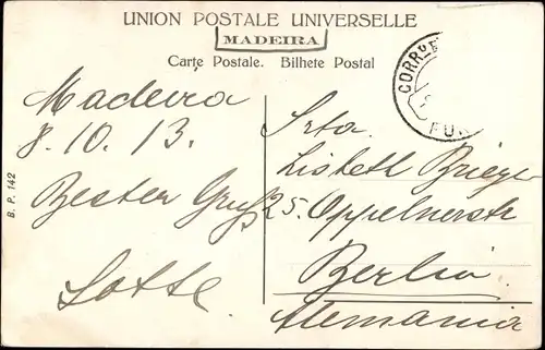 Ak Insel Madeira Portugal, Carro do Monte, Sessel mit Trägern neben Bahnstrecke