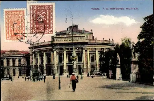 Ak Wien 1 Innere Altstadt, Hofburgtheater