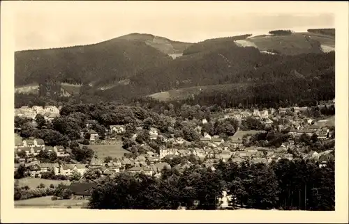 Ak Zella Mehlis Thüringer Wald, Blick zum Ruppberg, Panorama