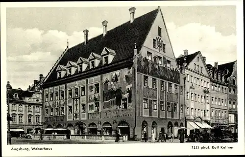 Ak Augsburg in Schwaben, Weberhaus