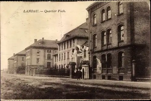 Ak Landau in der Pfalz, Quartier Foch