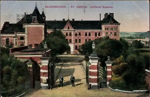 Ak St. Arnual Saarbrücken im Saarland, Artillerie Kaserne