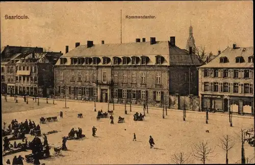 Ak Saarlouis im Saarland, Kommandantur