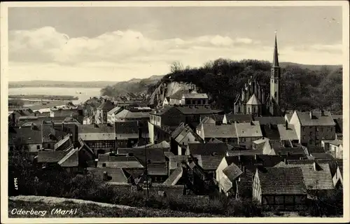 Ak Oderberg in der Mark, Teilansicht