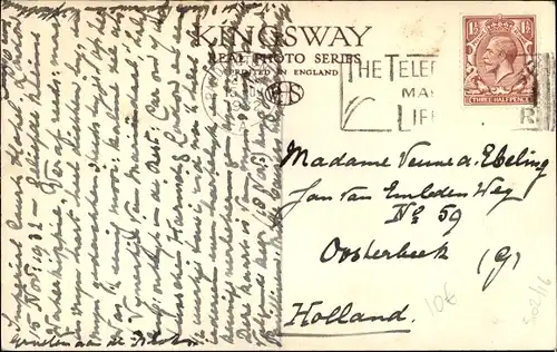 Ak Dampfer RMS Prague, LNER, London and North Eastern Railway