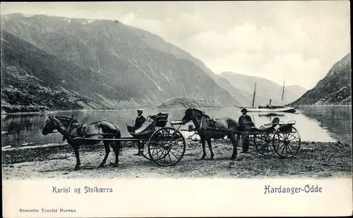 Ak Hardanger Norwegen, Hardanger-Odde, Kariol og Stolkaerra