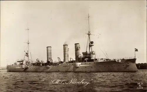 Ak Deutsches Kriegsschiff SMS Nürnberg, Kaiserliche Marine