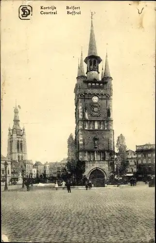 Ak Kortrijk Courtrai Westflandern, Belfort