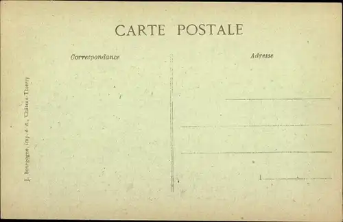 Ak Ville en Tardenois Marne, Le Vieux Chateau, Kriegszerstörung I. WK