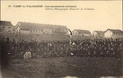 Ak Le Valdahon Doubs, Camp du Valdahon, Les amusements militaires