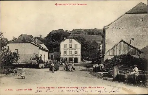 Ak Gemaingoutte Vosges, Vue du Centre, Route St.-Die au Col de Ste Marie