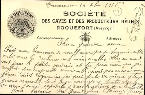 Ak Roquefort sur Soulzon Aveyron, Societé anonyme des Caves et Producteurs reunis, Ouvriers