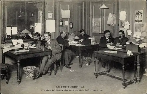 Ak Paris IX, Le Petit Journal, Un des Bureaux du service des Informations