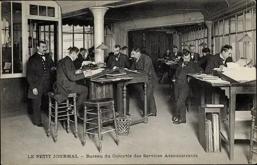 Ak Paris IX, Le Petit Journal, Bureau du Controle des Services Administratifs