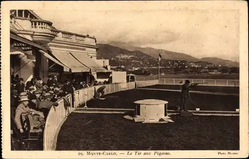 Ak Monte Carlo Monaco, Le Tir aux Pigeons, Zuschauer