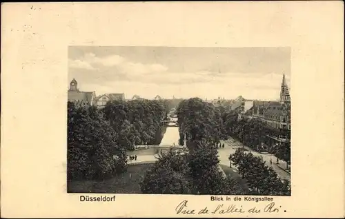 Ak Düsseldorf am Rhein, Königsallee