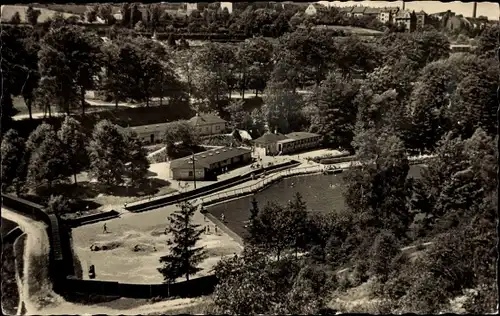 Ak Netzschkau im Vogtland, Schwimmbad