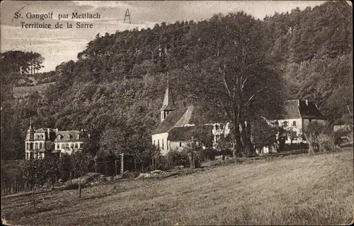 Ak Sankt Gangolf Mettlach im Saarland, Territoire de la Sarre