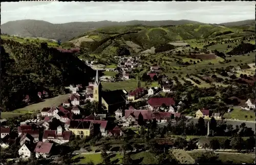 Ak Oberharmersbach im Schwarzwald Baden, Fliegeraufnahme