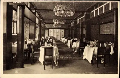 Ak Berlin Tiergarten, Weinhaus Rheingold, Potsdamer Platz, Ebenholz Saal, Innenansicht