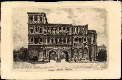 Künstler Ak Trier an der Mosel, Porta Nigra