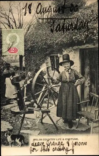 Ak Wales, welsh Country life and costume