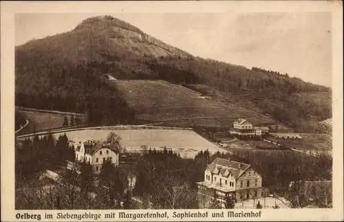 Ak Königswinter am Rhein, Oelberg, Margaretenhof, Sophienhof, Marienhof