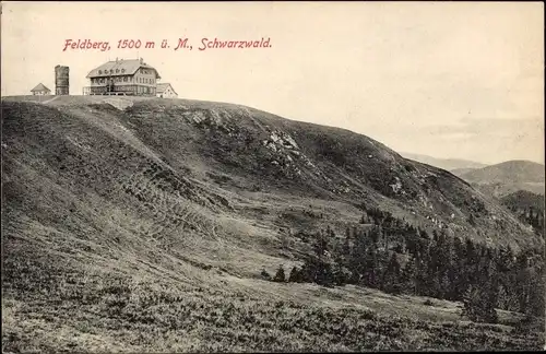 Ak Feldberg im Schwarzwald, Turm, Gasthof