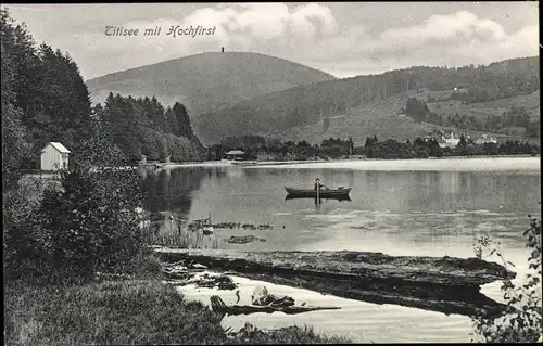 Ak Titisee Neustadt im Breisgau Hochschwarzwald, Teilansicht mit Hochfirst