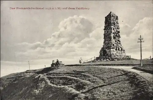 Ak Feldberg im Schwarzwald, Bismarckdenkmal