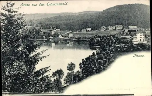 Ak Titisee Neustadt im Breisgau Hochschwarzwald, Teilansicht