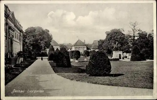 Ak Dessau in Sachsen Anhalt, Lustgarten