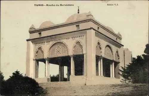 Ak Tunis Tunesien, Kouba du Belvedere, Denkmal