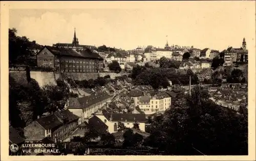 Ak Luxemburg, Vue générale, Totalansicht der Stadt