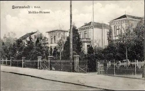 Ak Barmstedt im Kreis Pinneberg, Villen in der Moltkestraße