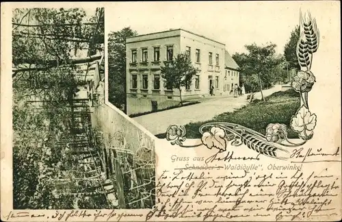 Ak Oberwinkel Waldenburg in Sachsen, Schneider's Waldidylle