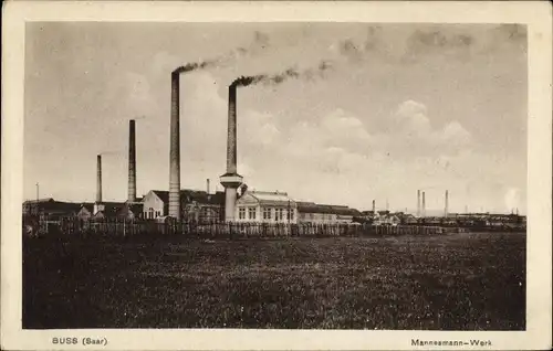 Ak Bous an der Saar Saarland, Mannesmann Werk