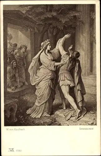 Künstler Ak Kaulbach, W. v. , Iphigenie, Goethe