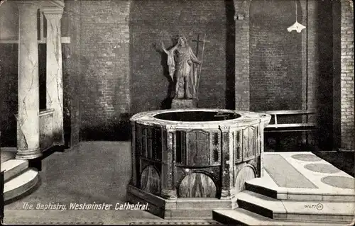 Ak Westminster London City, Cathedral, The Baptistry