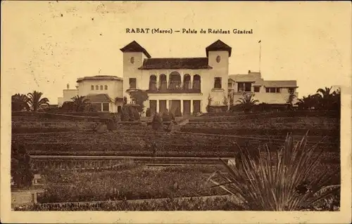 Ak Rabat Marokko, Palais du Résident Général